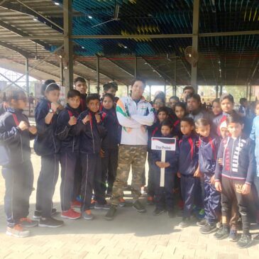 National wushu championship Aditi Singh in blue side