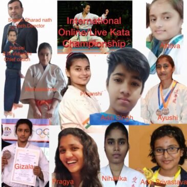 Selected players of Prayagraj for international live online karate kata championship july 2020